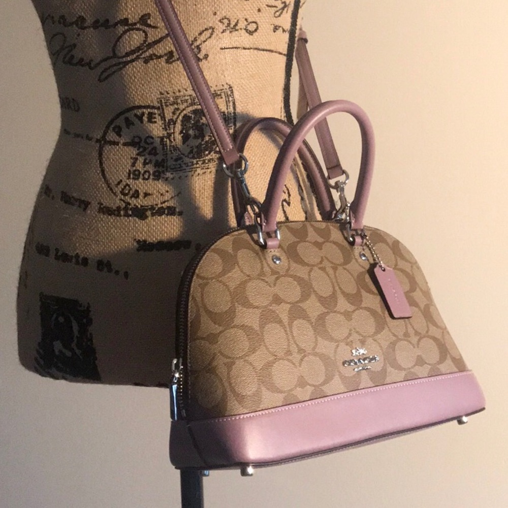 NEW Coach Mini Sierra Satchel in Signature Canvas - Picture 1 of 5